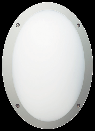 LED Aufbaulauchte FONDA oval IP66 IK10 SV 800lm 4000K