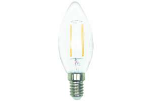 LED Retrofit Filament klar Kerze C35 3W 250lm 2700K E14